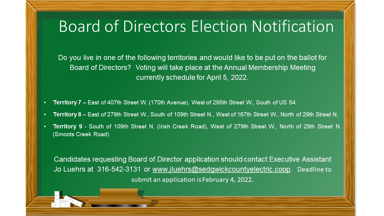 Board of Directors Election Notification